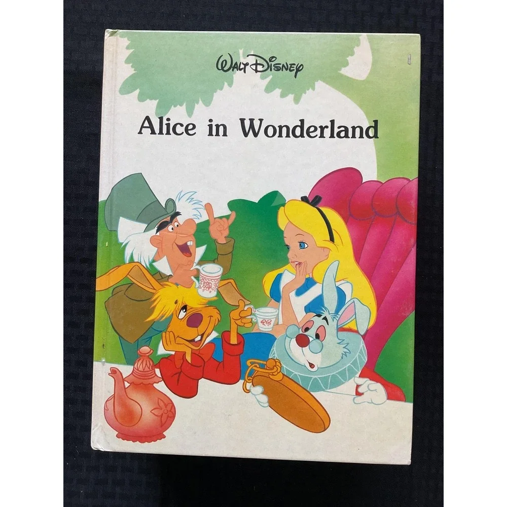 Vintage Disney Alice in Wonderland Hardcover‎ Illustrated Classic Story Book